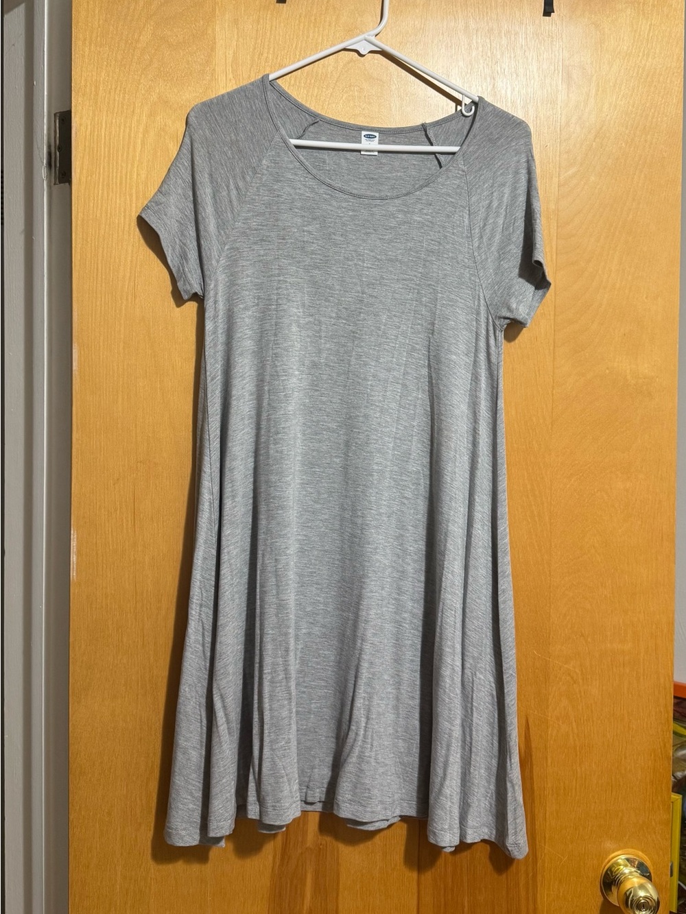 Old Navy Heather Gray Scoop Neck Tee Dress Small